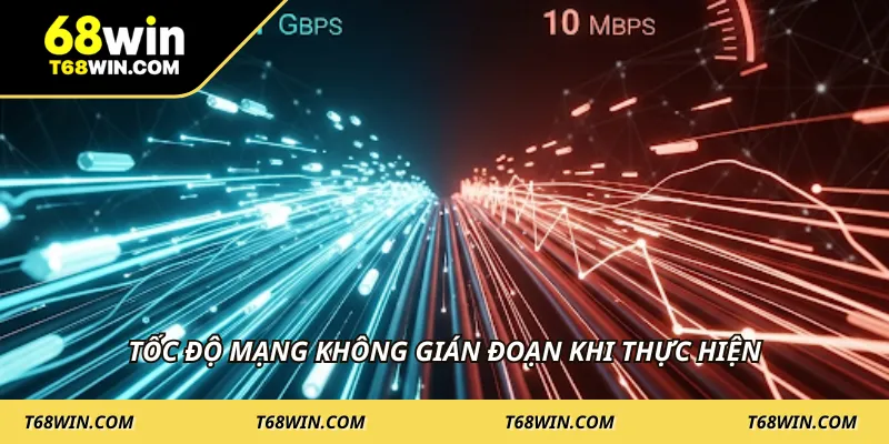 Tốc độ mạng không gián đoạn khi thực hiện